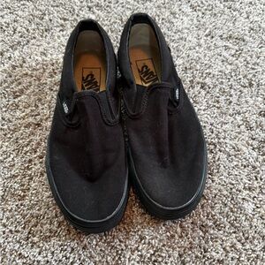 Vans Men's Classic Black Slip-On Sneakers